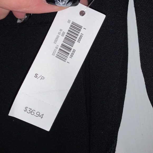 Old Navy Black Button Down Long Sleeve Shirt Dress NWT - Picture 10 of 12